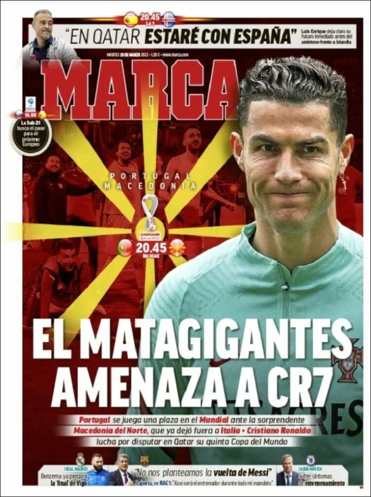"Marca"dan Şimali Makedoniyaya dəstək: "Böyüklərin qatili..." - FOTO 