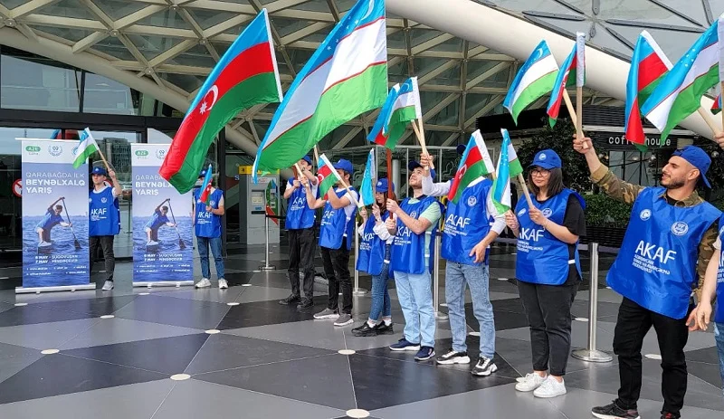 Qarabağda təşkil edilən ilk beynəlxalq yarışın birinci qonaqları - FOTO 