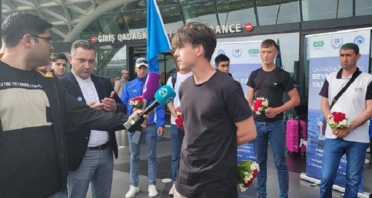 Qarabağda təşkil edilən ilk beynəlxalq yarışın birinci qonaqları - FOTO 