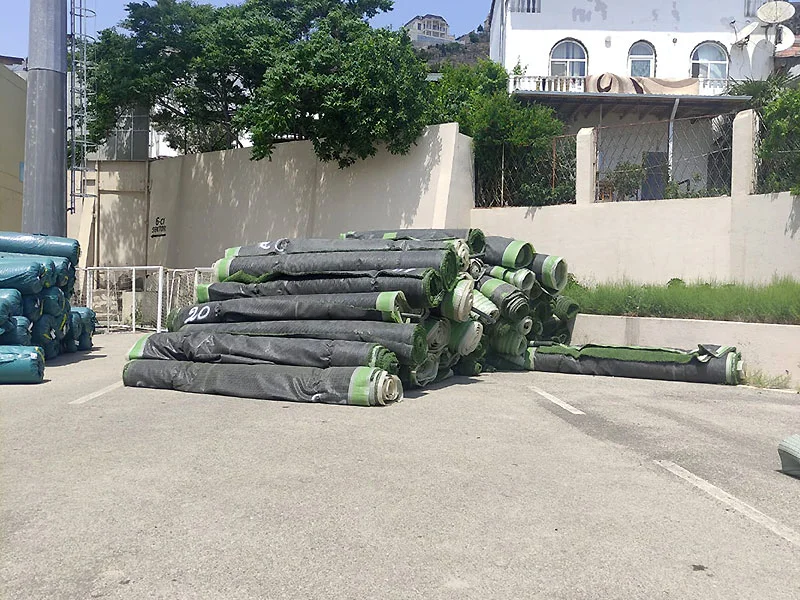 "Səbail"ə məxsus stadionun süni örtüyü dəyişdirilir - FOTOLAR 