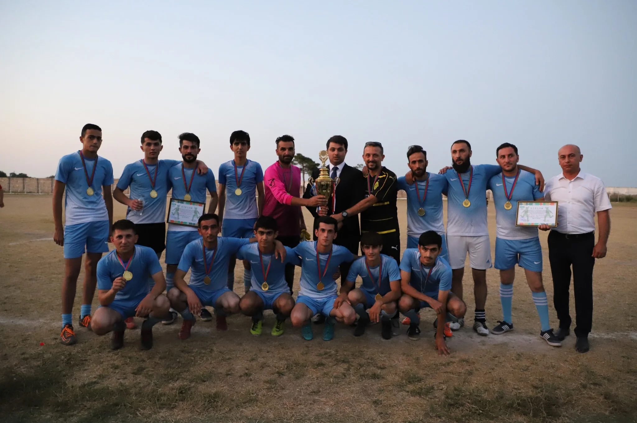 Neftçalada futbol üzrə rayon birinciliyi keçirildi - FOTOLAR  
