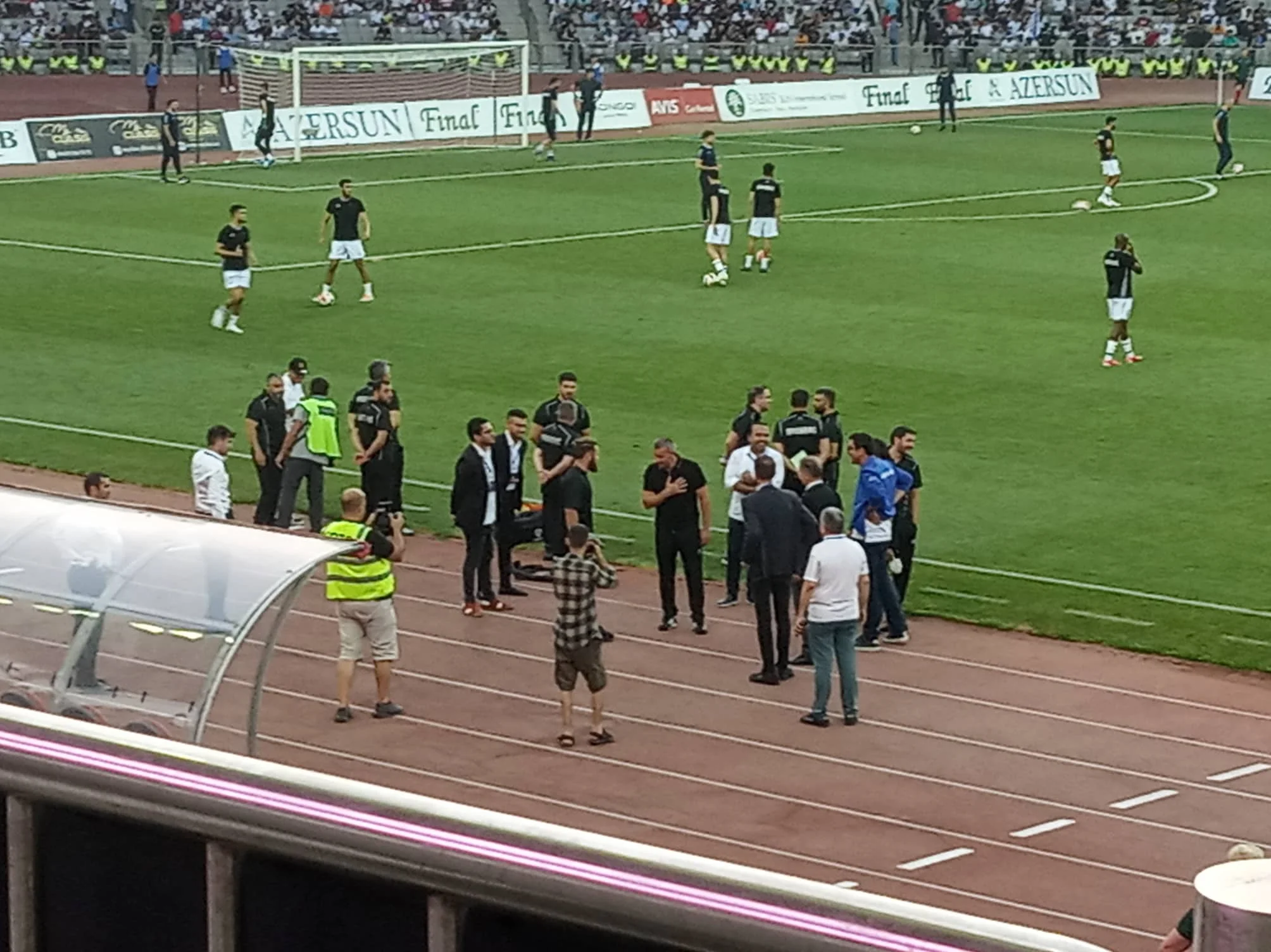 Rafael Fiziyev nazirlə birgə "Qarabağ"ı dəstəklədi - FOTO 