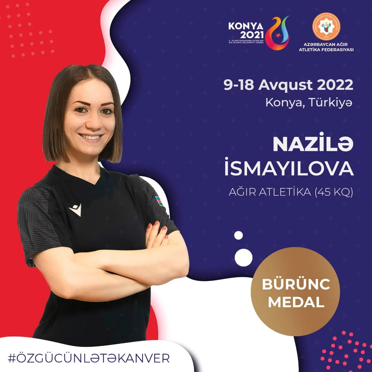 İslamiada: Ağırlıqqaldıranımız medal qazandı 