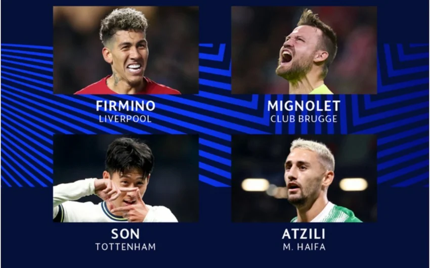 Çempionlar Liqasında həftənin futbolçusu adına namizədlər 