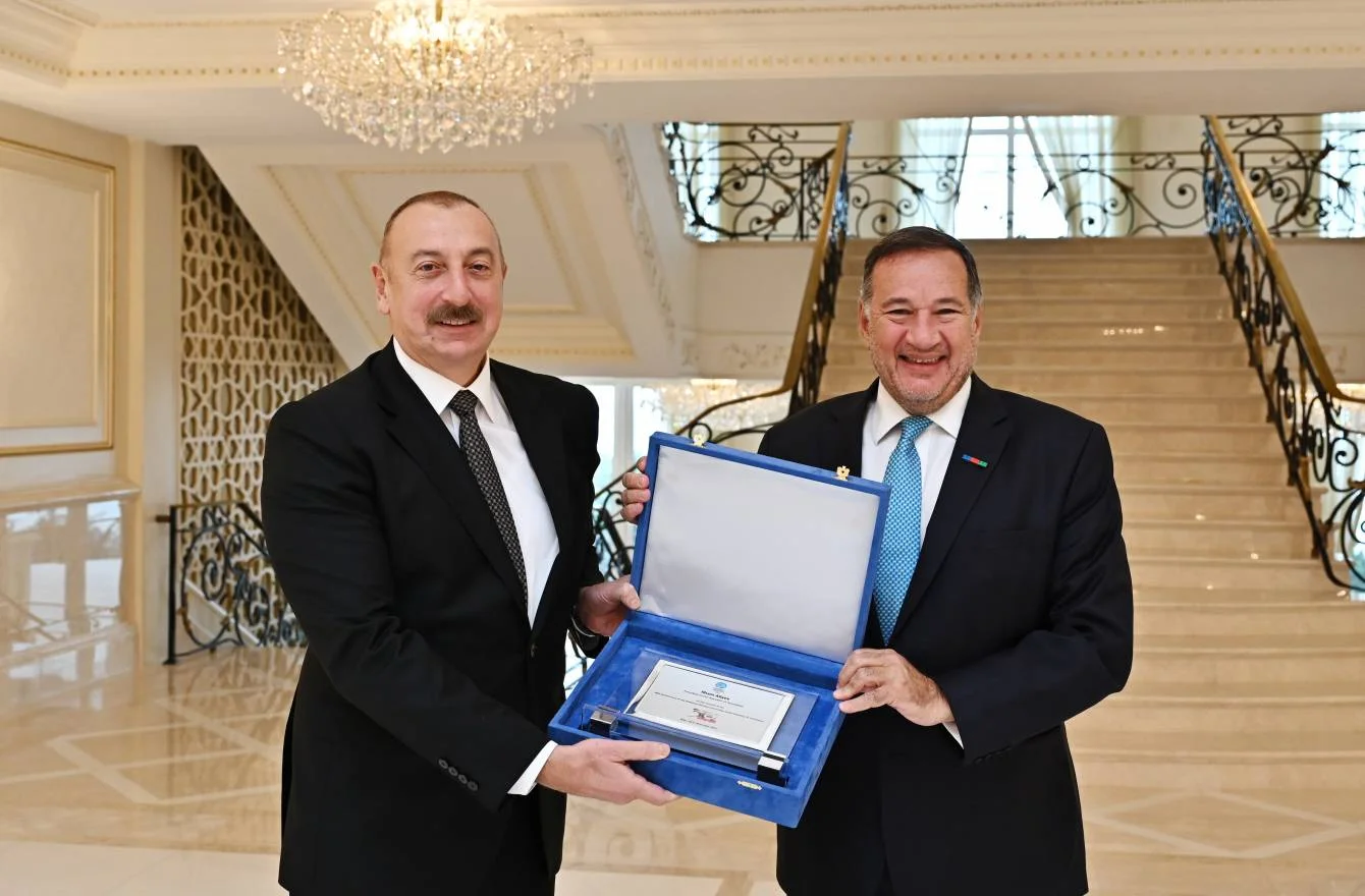 İlham Əliyev Avropa Olimpiya Komitələrinin prezidentini qəbul etdi - FOTOLAR 
