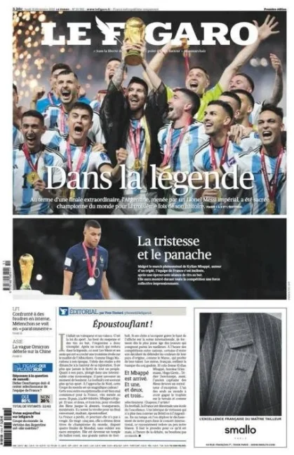 Argentinanın qələbəsi dünya manşetlərində: "İlahi Leo" - FOTOLAR 