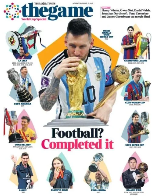 Argentinanın qələbəsi dünya manşetlərində: "İlahi Leo" - FOTOLAR 