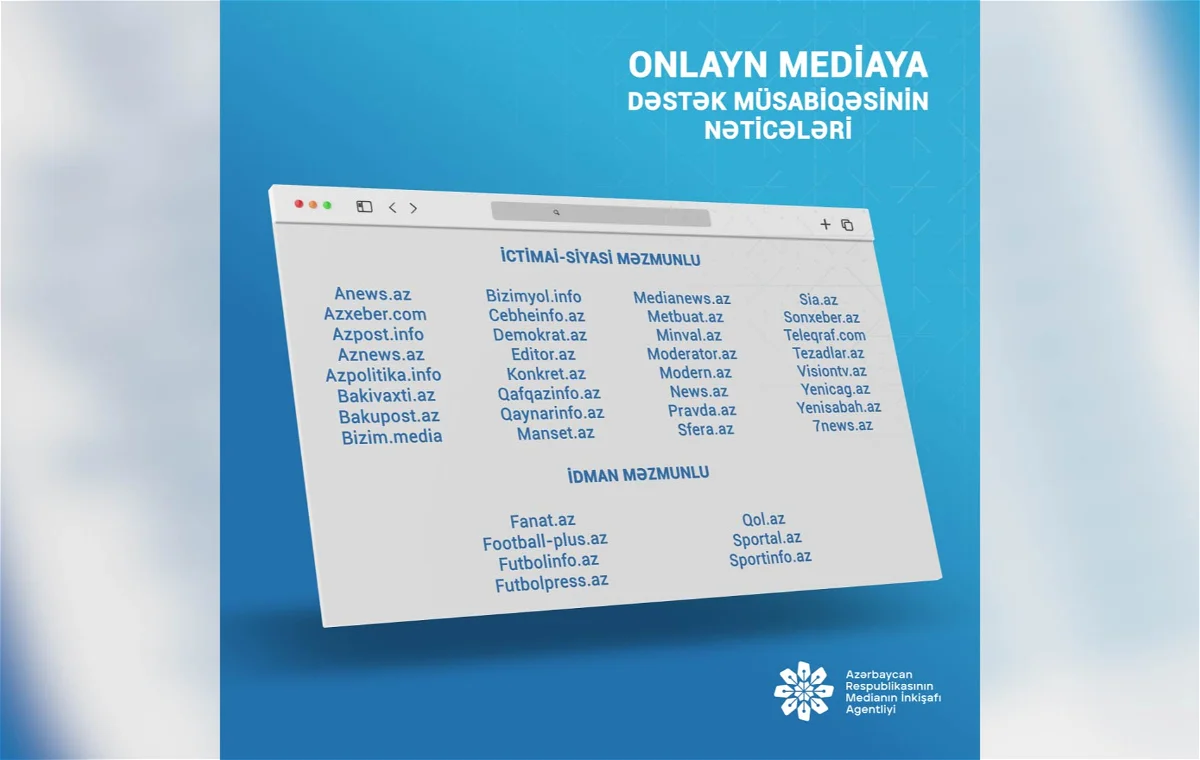 Fanat.Az MEDİA-nın elan etdiyi müsabiqənin qalibi oldu 