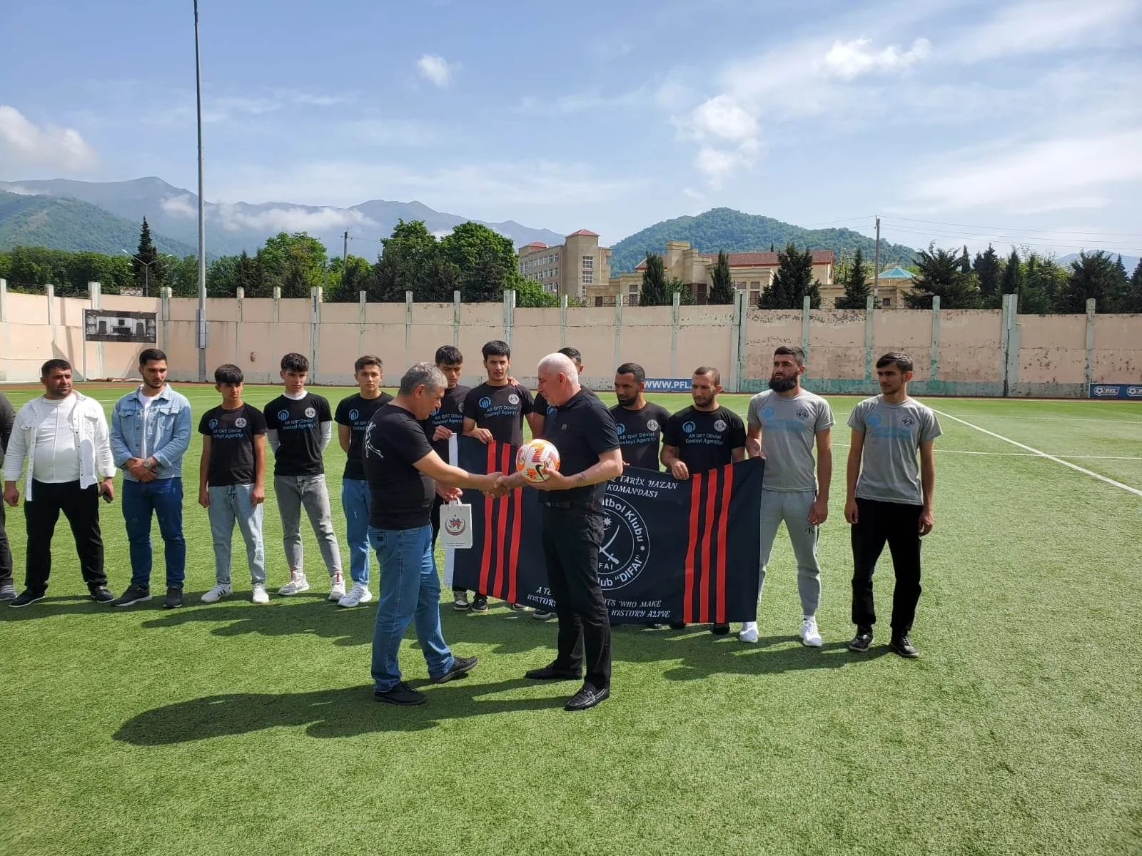 "Difai" ilə "Zaqatala" arasında tanışlıq görüşü keçirildi - FOTOLAR 