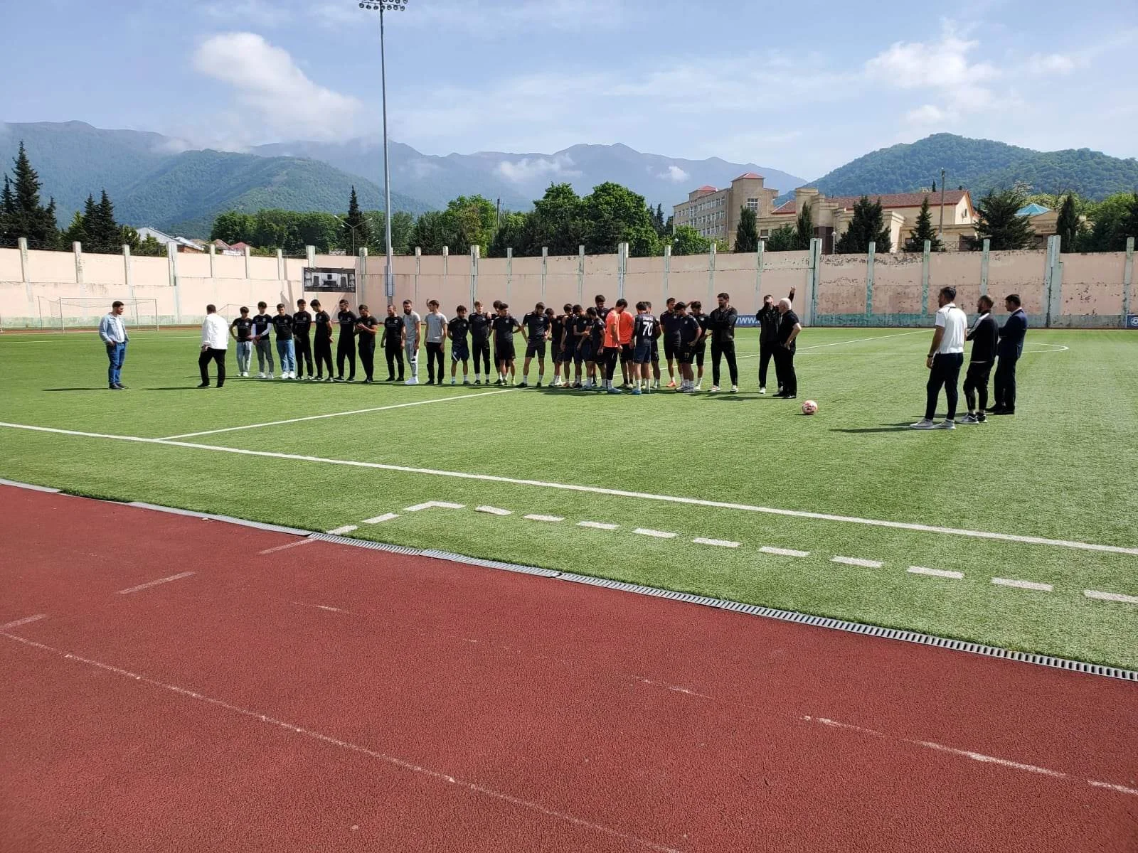 "Difai" ilə "Zaqatala" arasında tanışlıq görüşü keçirildi - FOTOLAR 