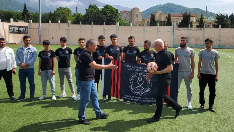 "Difai" ilə "Zaqatala" arasında tanışlıq görüşü keçirildi - FOTOLAR 