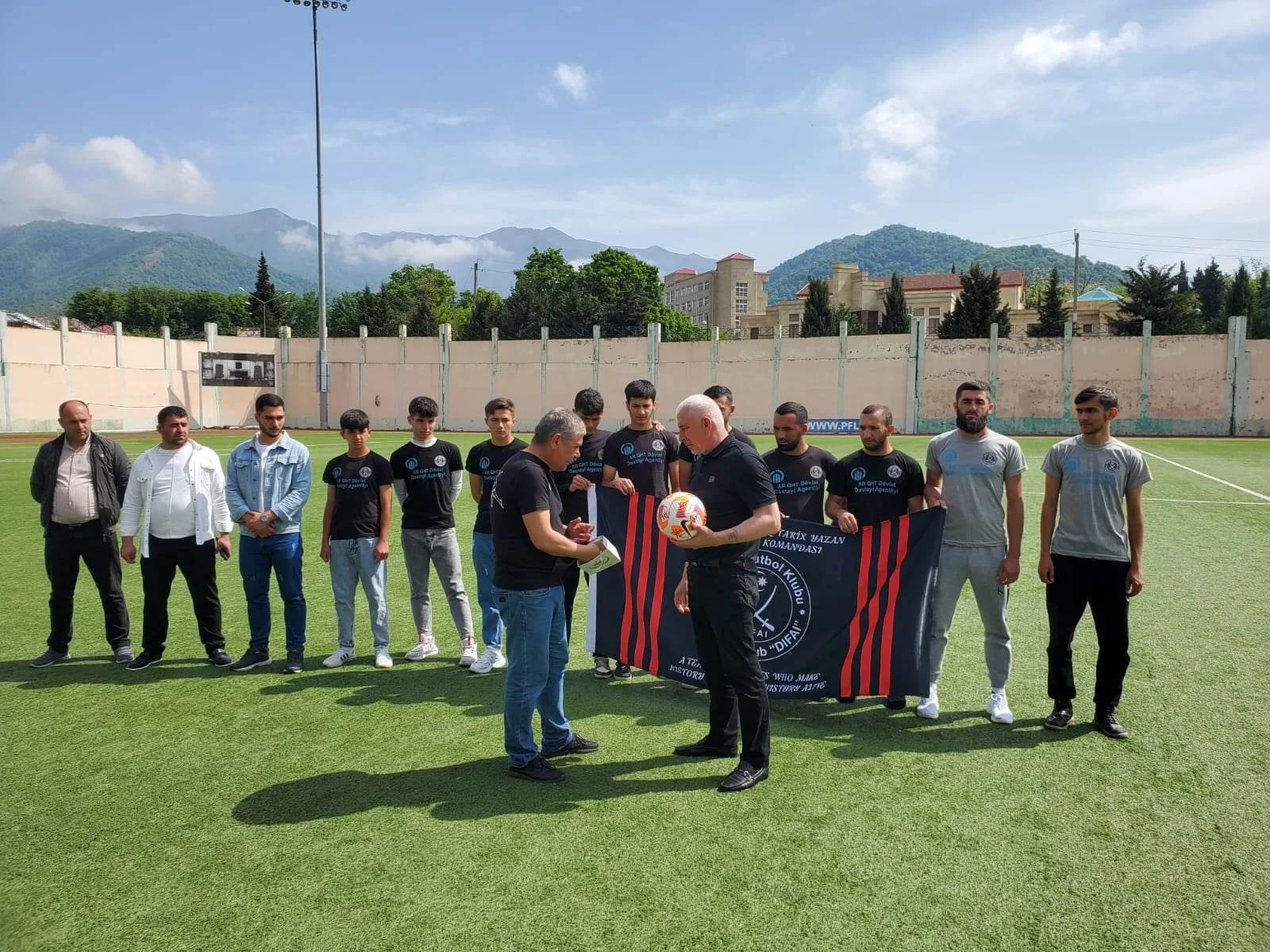 "Difai" ilə "Zaqatala" arasında tanışlıq görüşü keçirildi - FOTOLAR 