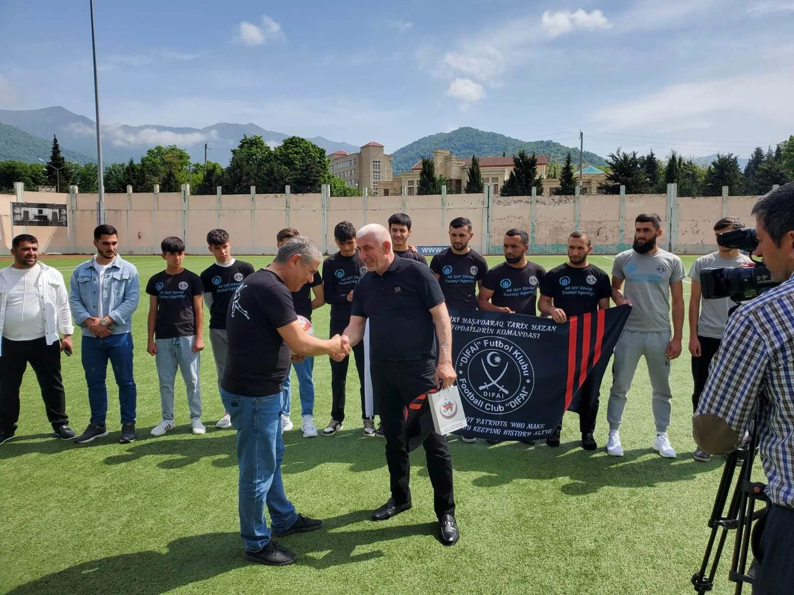 "Difai" ilə "Zaqatala" arasında tanışlıq görüşü keçirildi - FOTOLAR 