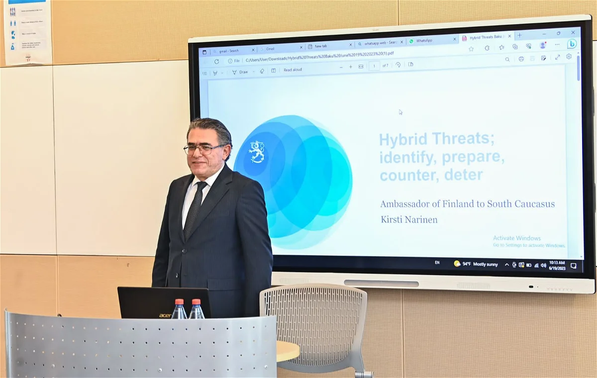 "Media və hibrid təhdidlər" mövzusunda seminarlara başlanılıb - FOTOLAR 