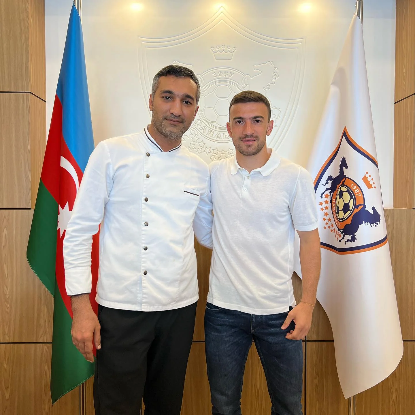 Qara Qarayev "Qarabağ" azarkeşləri ilə belə vidalaşdı - FOTO 