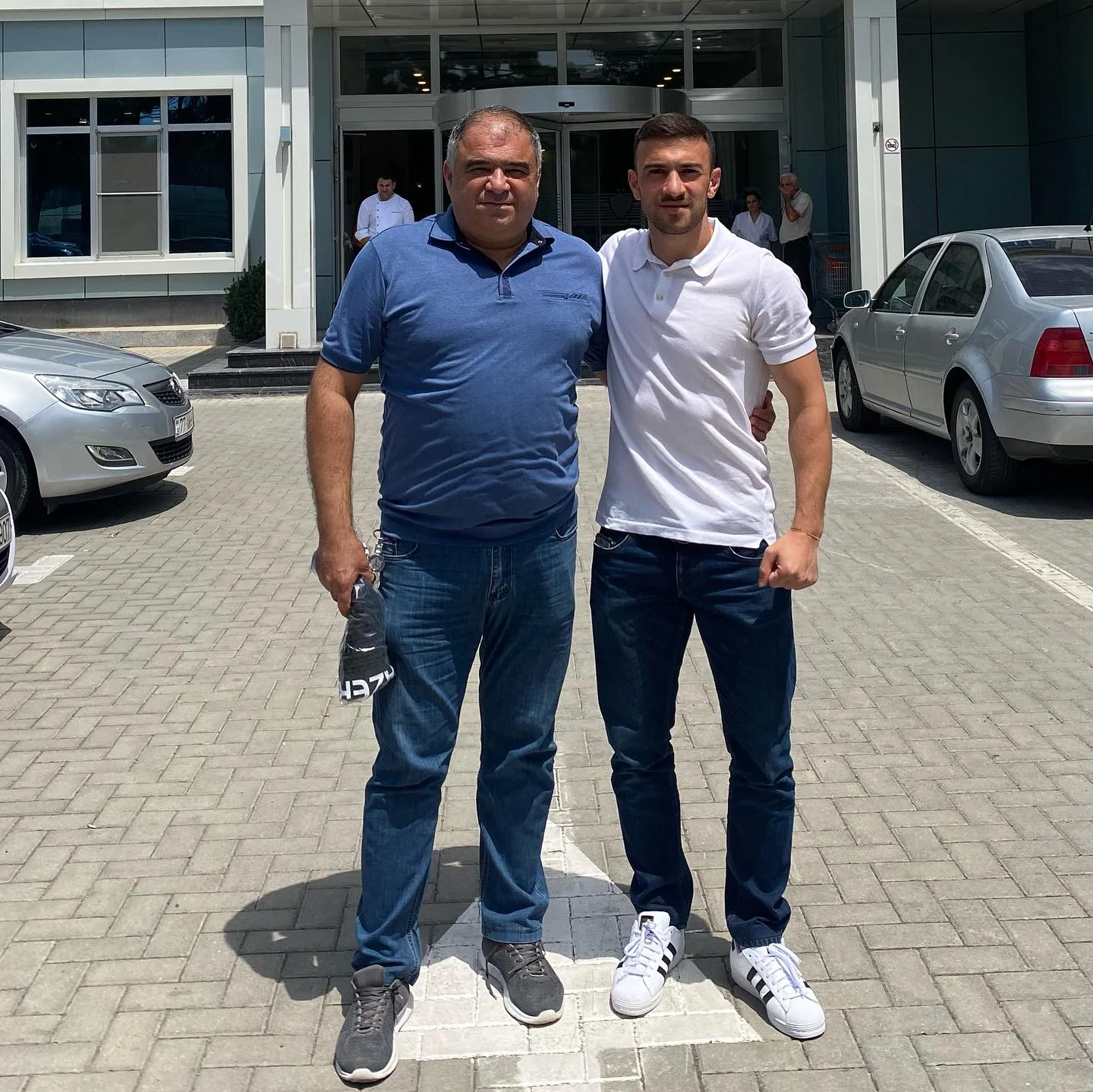 Qara Qarayev "Qarabağ" azarkeşləri ilə belə vidalaşdı - FOTO 