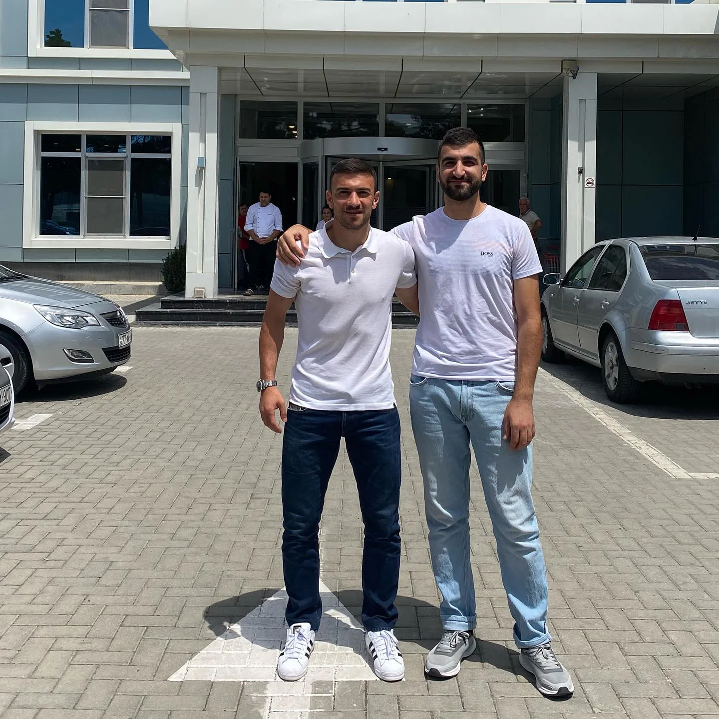 Qara Qarayev "Qarabağ" azarkeşləri ilə belə vidalaşdı - FOTO 