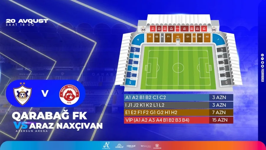 “Qarabağ”ın oyununa bilet satışı başladı 
