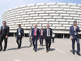 Fernandu Santuş Bakıda İdman obyektlərinə baş çəkdi 