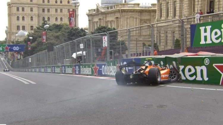 “Formula 2” pilotu qəza törətdi -FOTO 