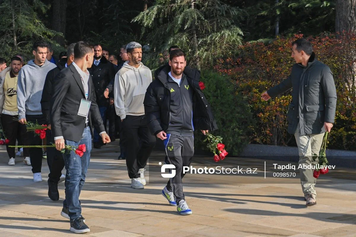 Messi Fəxri Xiyabanda - FOTOLAR 