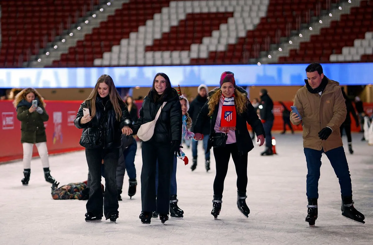 Madridin nəhəng arenası buz meydançasına çevrildi 