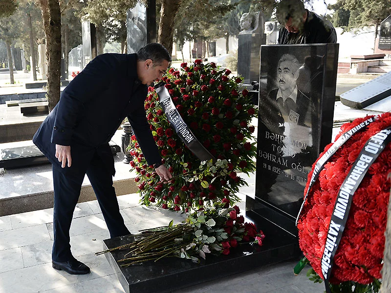Tofiq Bəhramovun xatirəsi yad olunub - Fotolar 