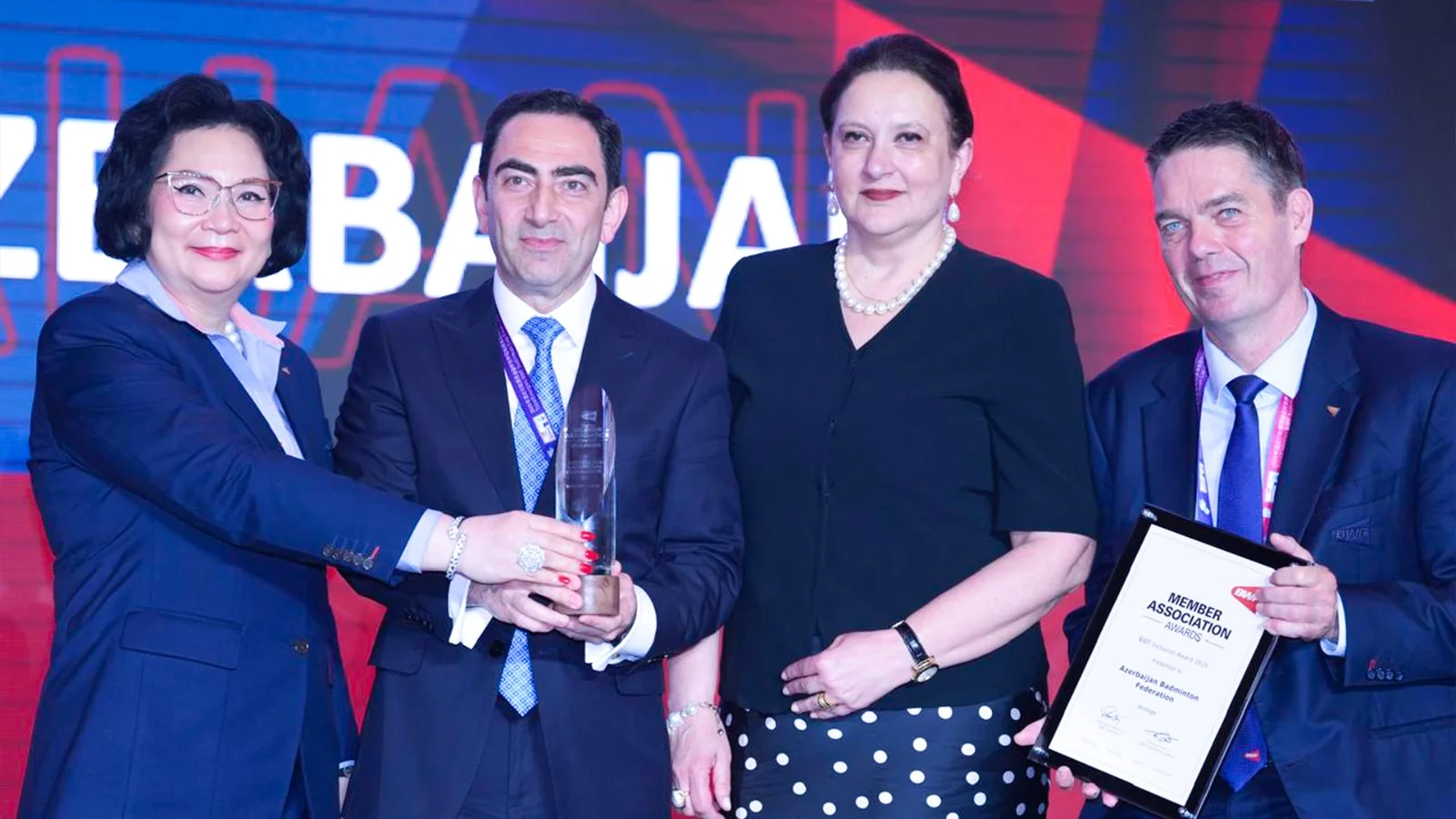 Azərbaycan Badminton Federasiyası beynəlxalq mükafata layiq görüldü 