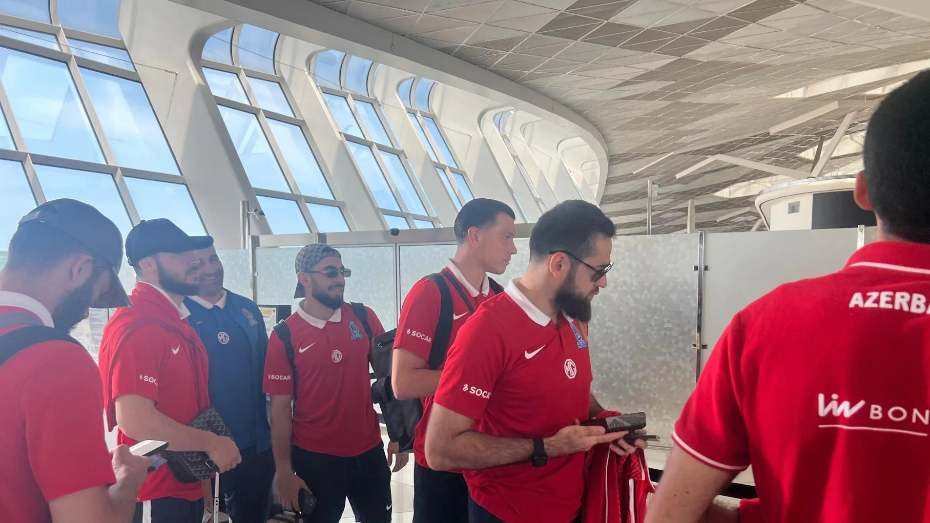 Azərbaycan millisi Latviyaya yollandı - FOTO 