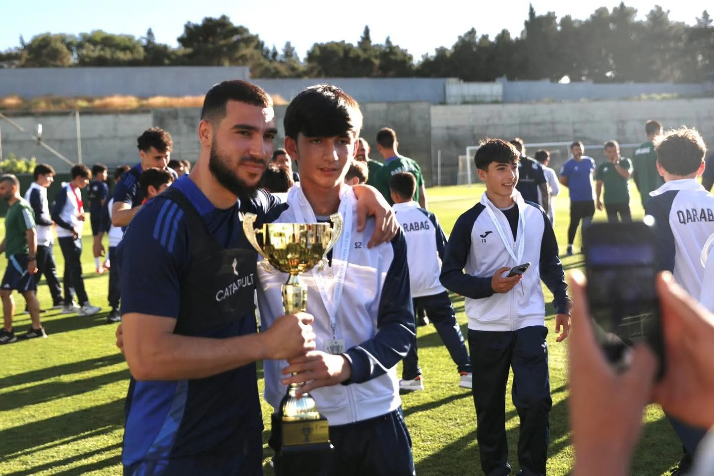"Qarabağ"ın əsas komandası U-15 və U-13 ilə görüşdü - FOTO 