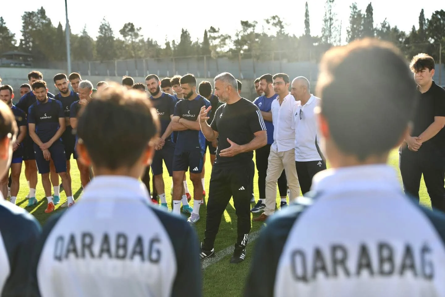 "Qarabağ"ın əsas komandası U-15 və U-13 ilə görüşdü - FOTO 