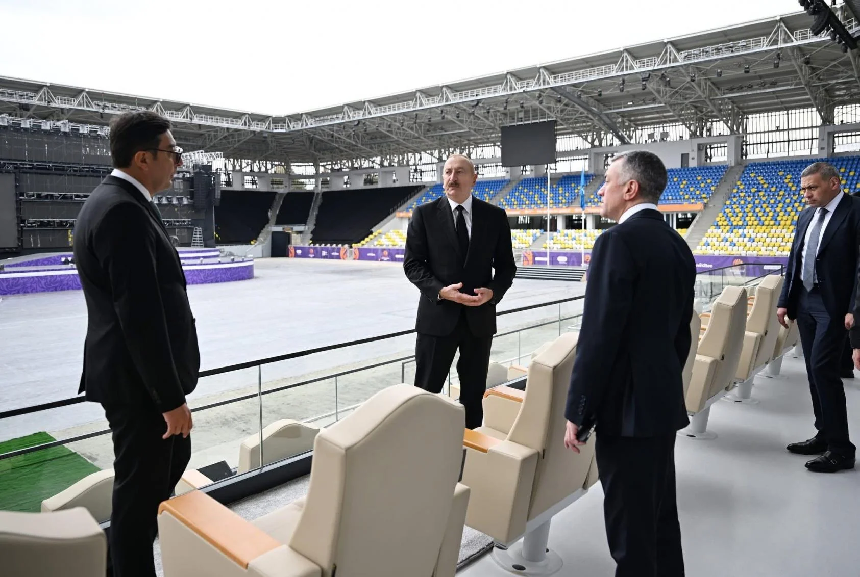 Azərbaycan Prezidenti Gəncə şəhər stadionunun açılışını etdi 