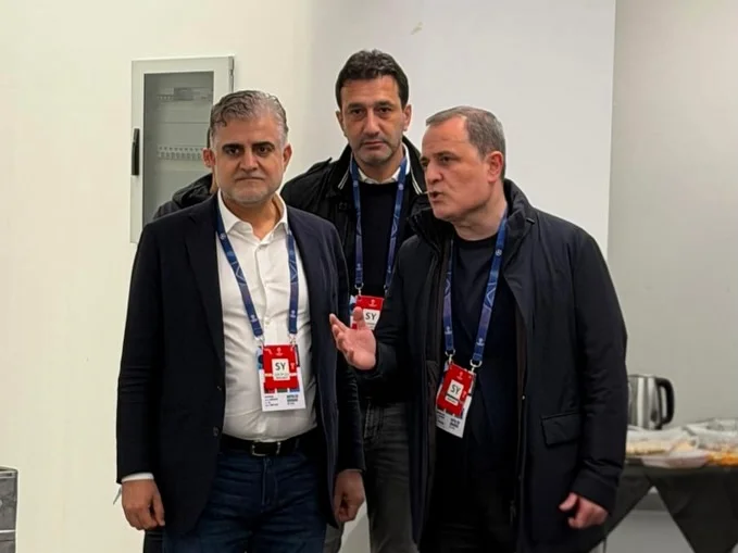 Ceyhun Bayramov "Napoli" - "Qarabağ" oyununu stadiondan izləyib - FOTOLAR 