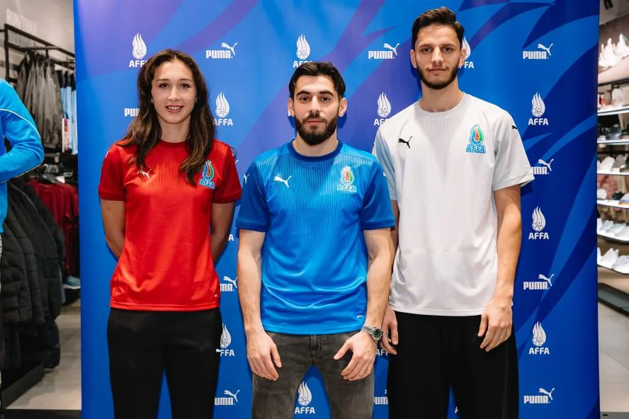 Milli komandamızın formaları “Puma” mağazalarında - Fotolar 