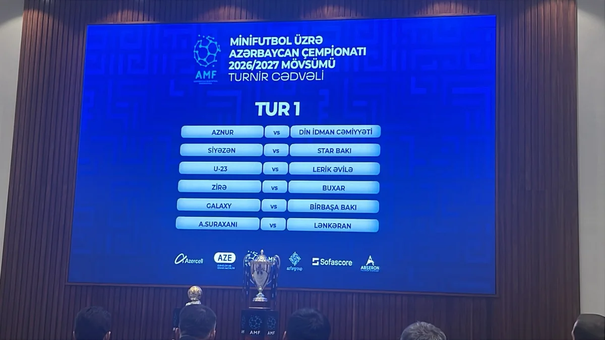 Minifutbol üzrə Azərbaycan çempionatının püşkü atıldı 