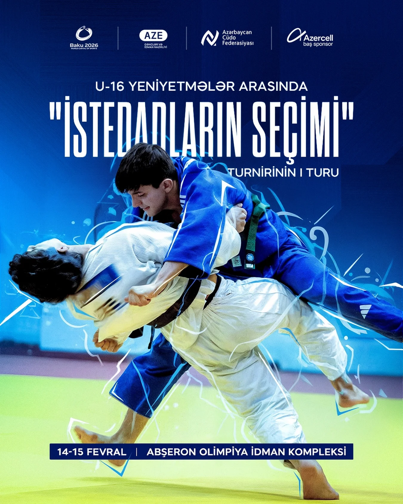 Abşeronda cüdo üzrə "İstedadların seçimi" yarışının I turu başlayır 