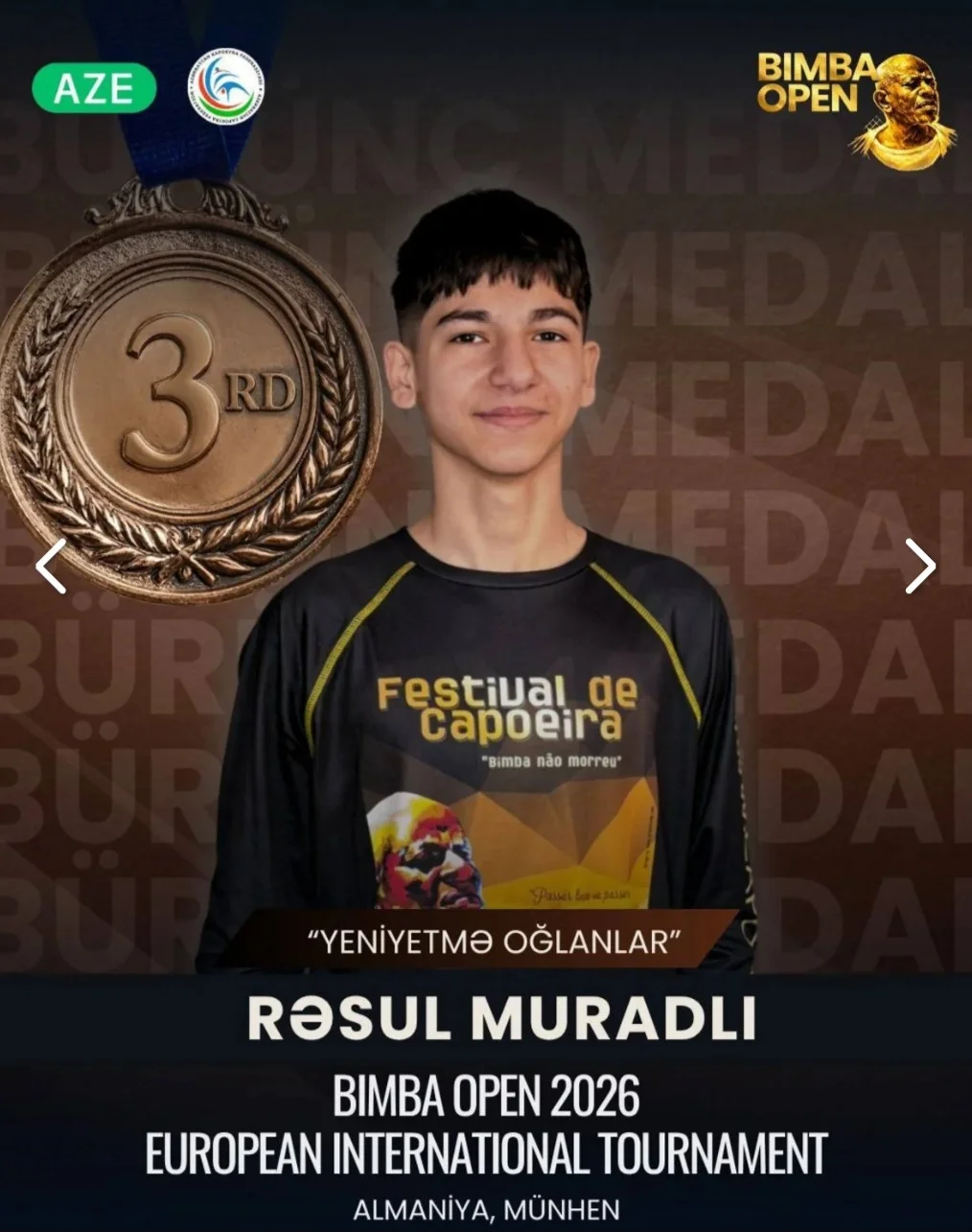 Azərbaycan kapoyreçıları Münhendə 3 medal qazandılar 