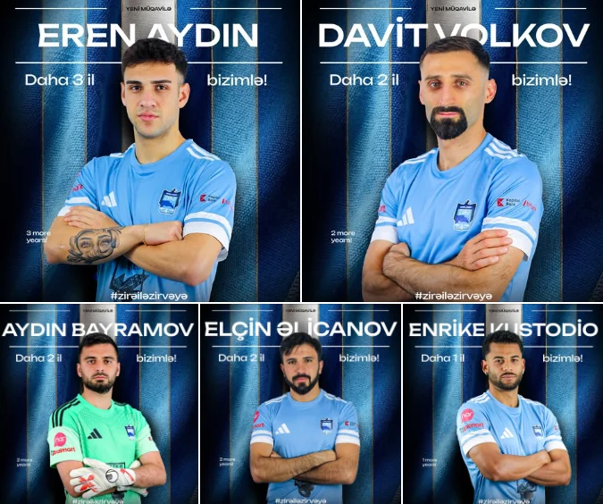 "Zirə" 5 futbolçu ilə anlaşdı - RƏSMİ 