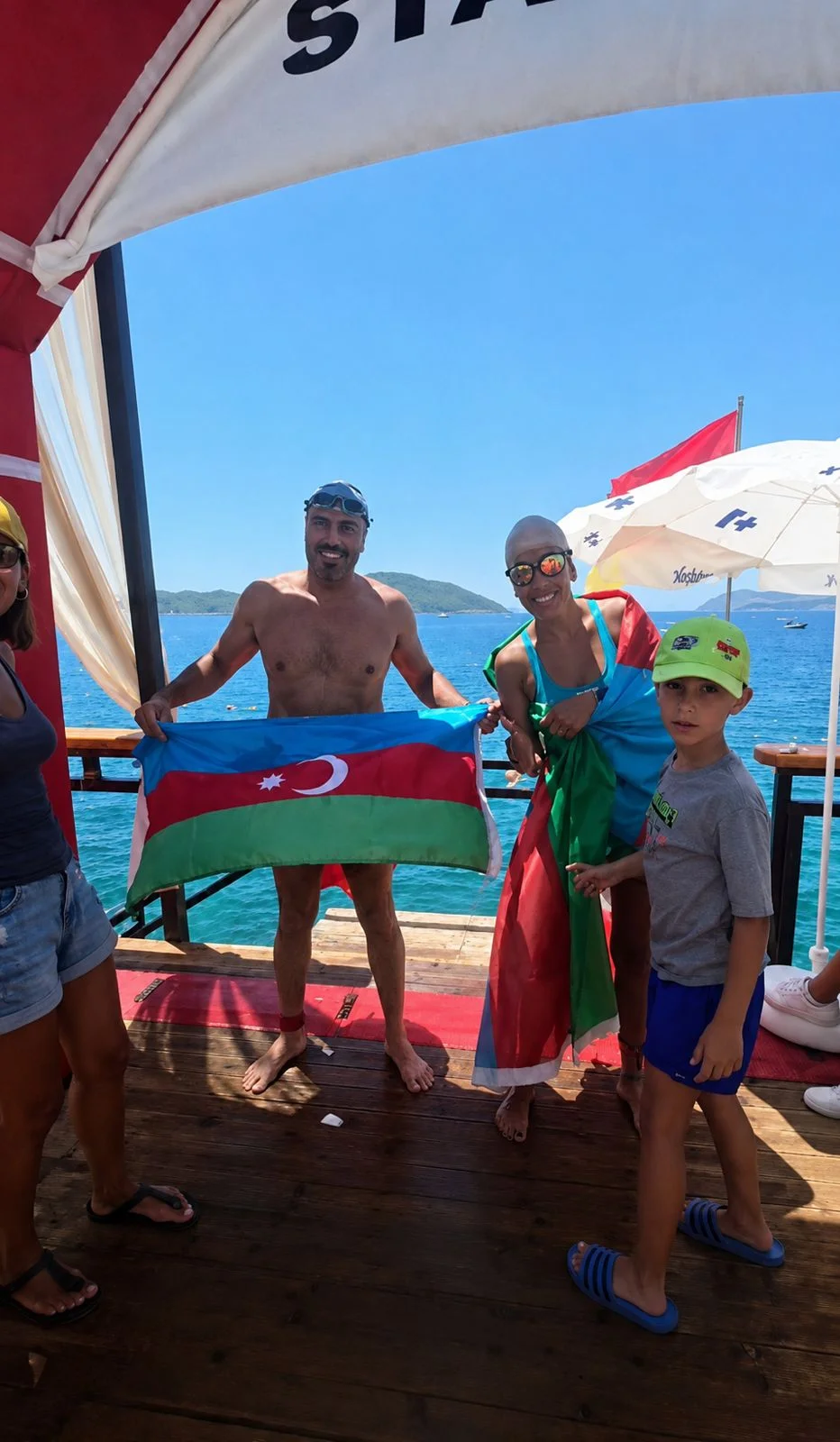 İki azərbaycanlı idmançıdan beynəlxalq uğur: Üzgücülük marafonunda qalib oldular - FOTOLAR 