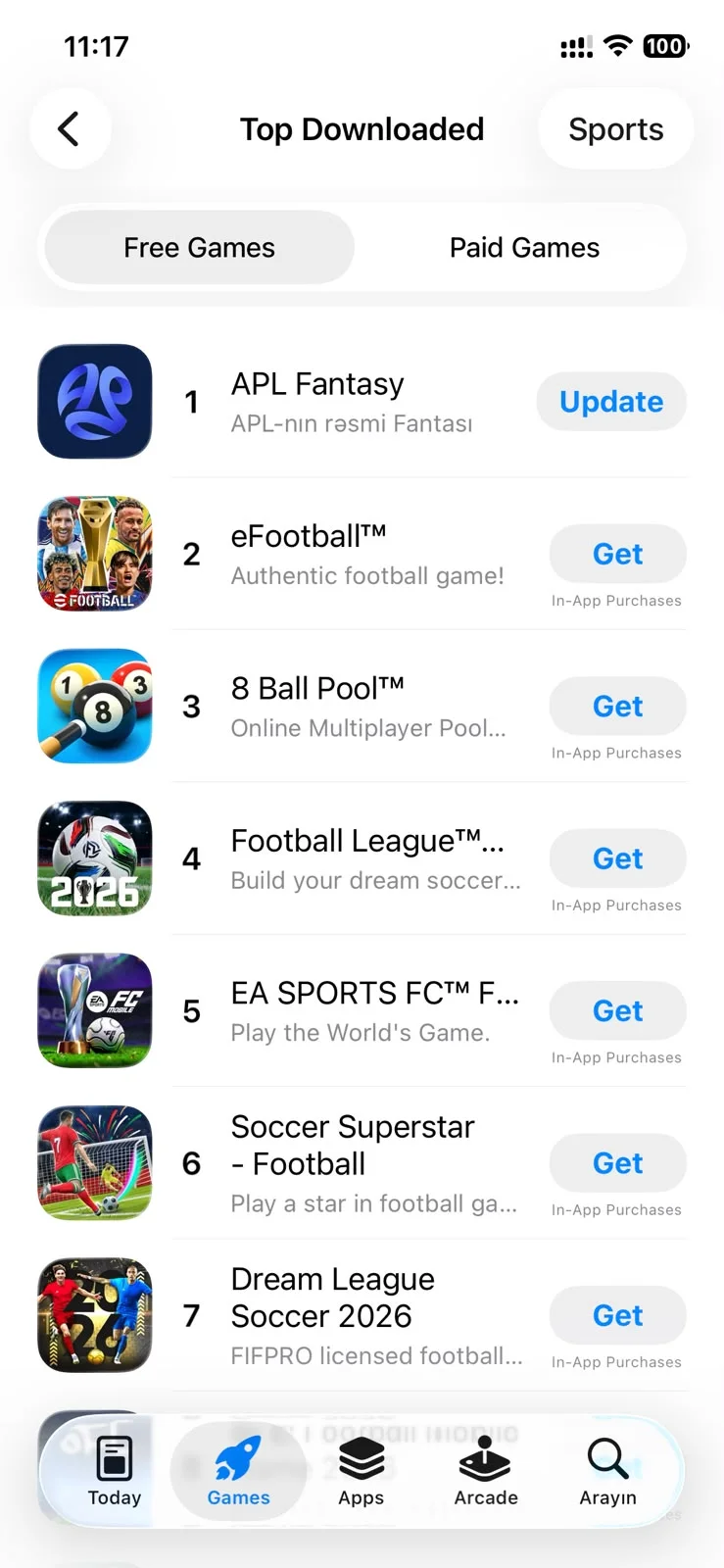 "APL Fantasy" platformasında qeydiyyatdan keçənlərin sayı 10 000-i ötdü 