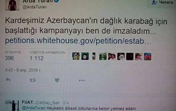 Arda Turan Azərbaycana belə dəstək oldu - FOTO 
