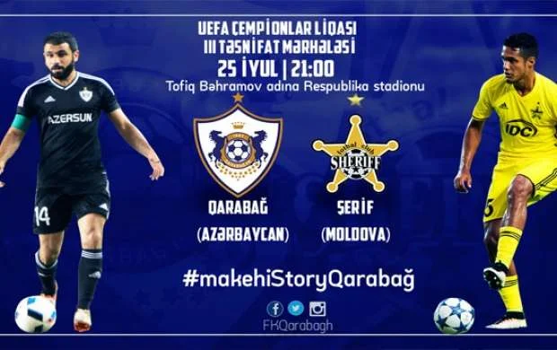 "Qarabağ" - "Şerif" matçının vaxtı müəyyənləşdi 