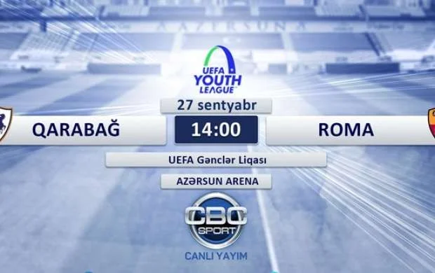 "Qarabağ" "Roma"ya 3 qolla uduzdu 