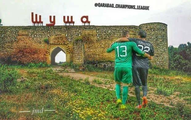 "Qarabağ"ın qapıçısından Şuşa paylaşımı - FOTO 