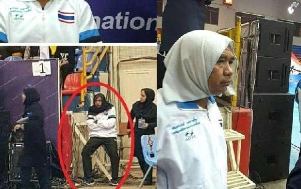 İranda kişi məşqçi qadınların yarışan baxmaq üçün elə hərəkət etdi ki... (FOTO) 
