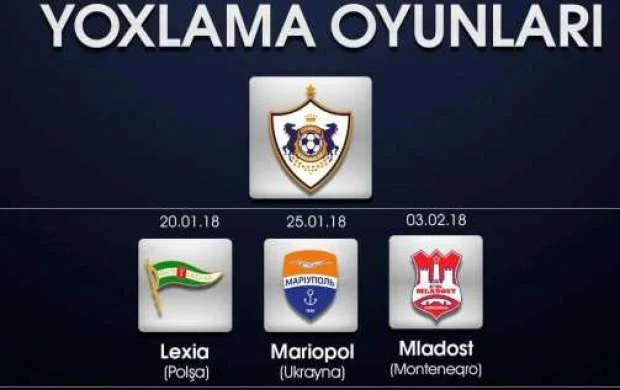 "Qarabağ"ın 3 rəqibi müəyyənləşdi 