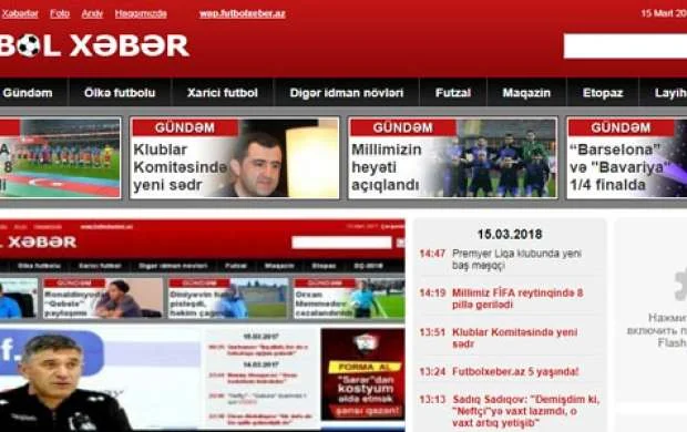 Futbolxeber.az 5 yaşında! 