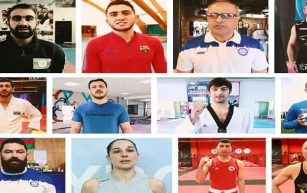 İdmançılar seçkilərdə İlham Əliyevə dəstək marafonuna qoşulublar (VİDEO) 
