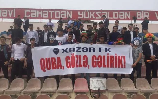 "Xəzər" azarkeşləri: "Quba, gözlə, gəlirik!" - FOTO 
