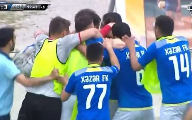 "Xəzər" lideri belə devirdi - VİDEO 